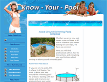 Tablet Screenshot of know-your-pool.com